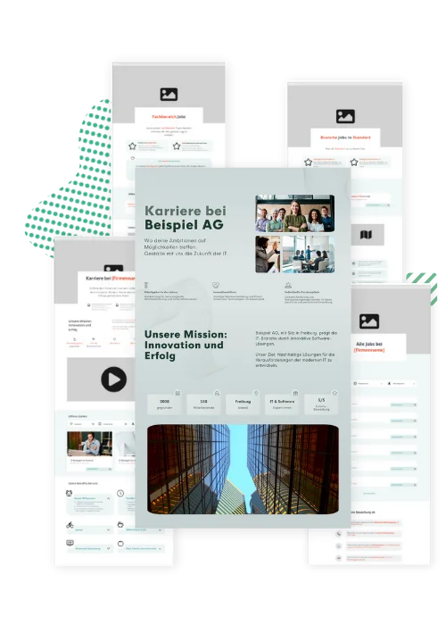 Karriereseite Wireframe